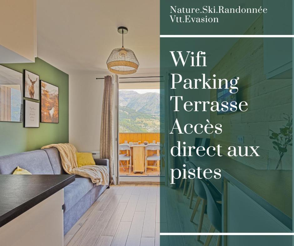 Studio De Charme Avec Vue Sur Le Val D'Allos, Parking Et Wifi Gratuit Eksteriør bilde